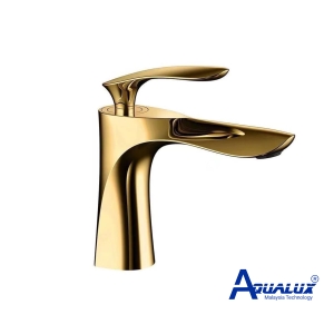 VÒI LAVABO NÓNG LẠNH LÁ  VÀNG 2T-AQKT311V2