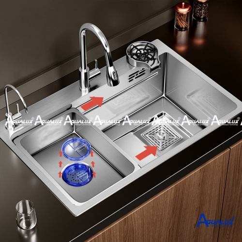 CHẬU CHÉN INOX 304 AQKT7846