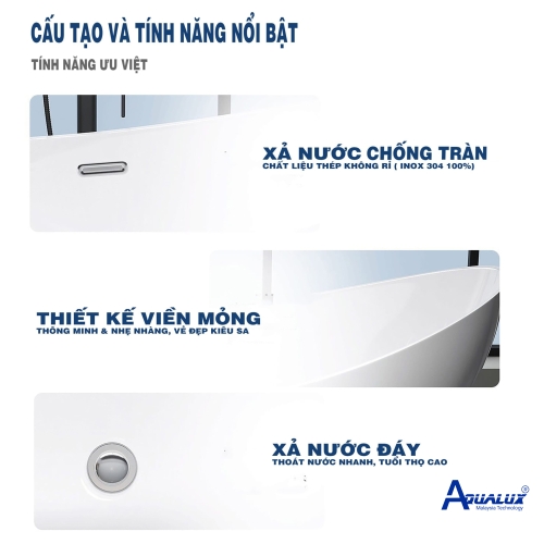 BỒN TẮM ĐẶT SÀN AQBTTD