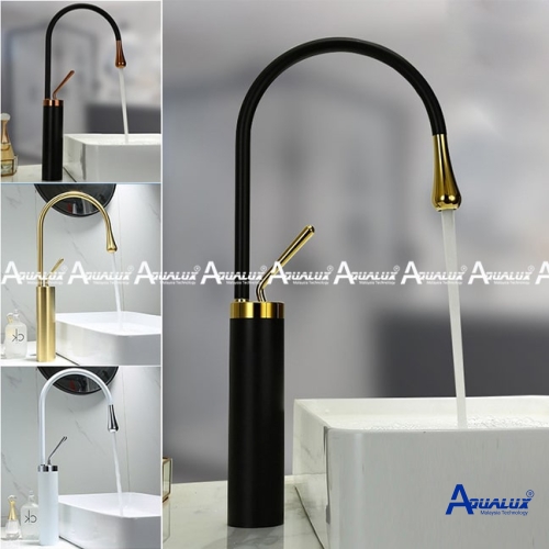 VÒI LAVABO NÓNG LẠNH THIÊN NGA ĐEN AQHT001LTND