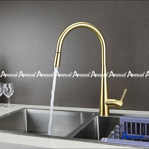 VÒI RỬA CHÉN NÓNG LẠNH MẠ VÀNG AQBL03